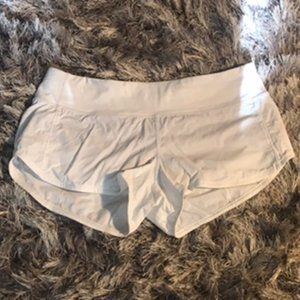 White Lululemon Short Shorts